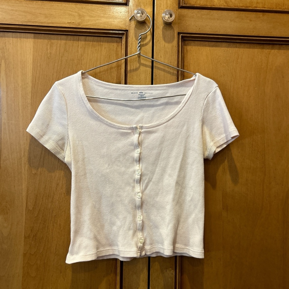 Custom baby pink Brandy Melville top